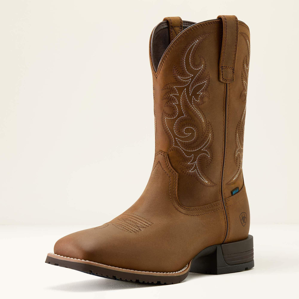 Ariat Hybrid Ranchway Waterproof Wide Square Toe Cowboy Boot Men