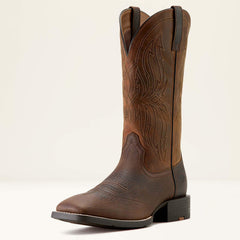 Ariat Sport Rustler Wide Square Toe Cowboy Boot Men