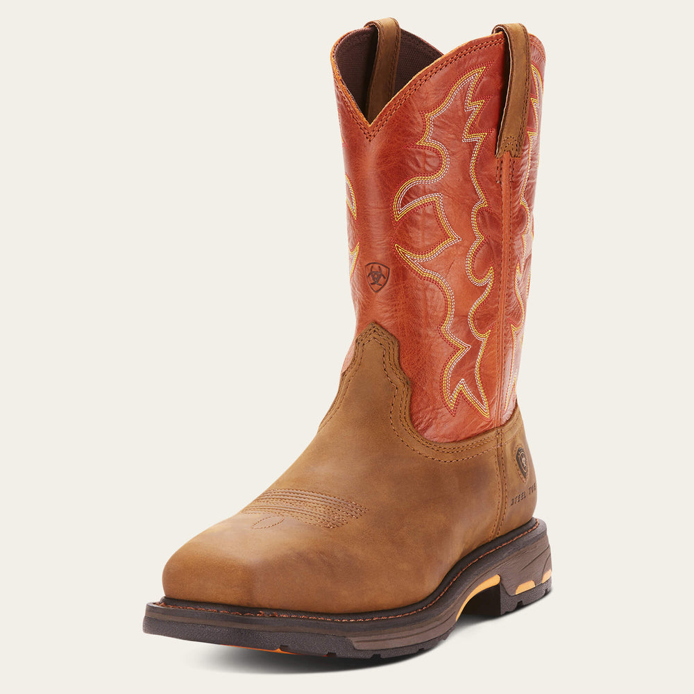 Ariat WorkHog Wide Square Toe Steel Toe Work Boot Men