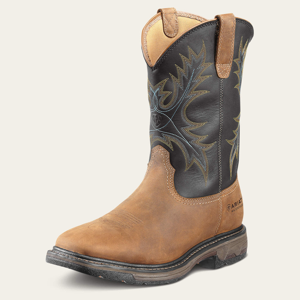 Ariat WorkHog Wide Square Toe Waterproof Steel Toe Work Boot Men