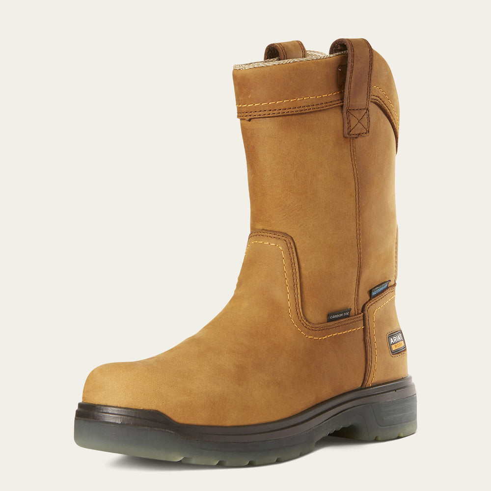 Ariat Turbo Pull-On Waterproof Carbon Toe Work Boot Men