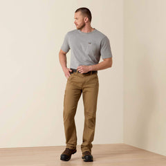 Ariat Rebar M4 Relaxed DuraStretch Washed Twill Dungaree Boot Cut Pant Men