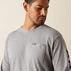 Ariat Rebar Cotton Strong Standard Logo Pocket T-Shirt Men