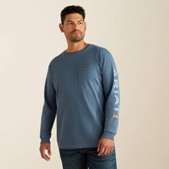 Ariat Rebar Cotton Strong Standard Logo Pocket T-Shirt Men