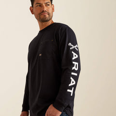 Ariat Rebar Workman Bolt Skull T-Shirt Men