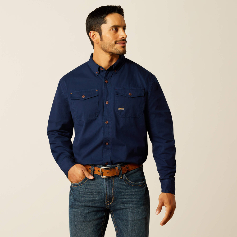 Ariat Rebar Washed Twill Work Shirt Men