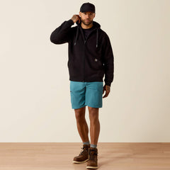 Ariat Rebar Lightweight Label Full Zip Hoodie Men