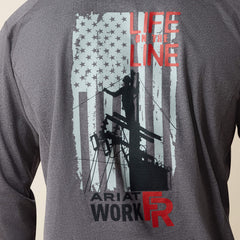 Ariat FR Air Life on the Line Graphic Top Men