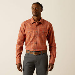 Ariat FR Wayne Retro Fit Snap Work Shirt Men