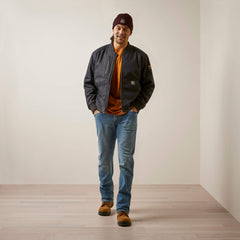 Ariat Rebar Stretch Canvas Bomber Jacket Men