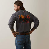 Ariat FR Air Refinery Row Graphic Henley Top Men
