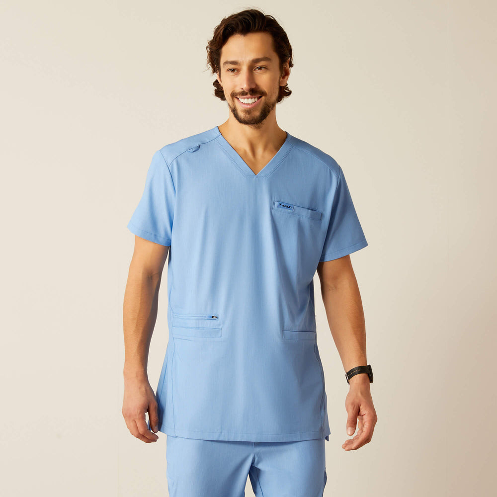 Ariat Derham 6 Pocket Scrub Top Men