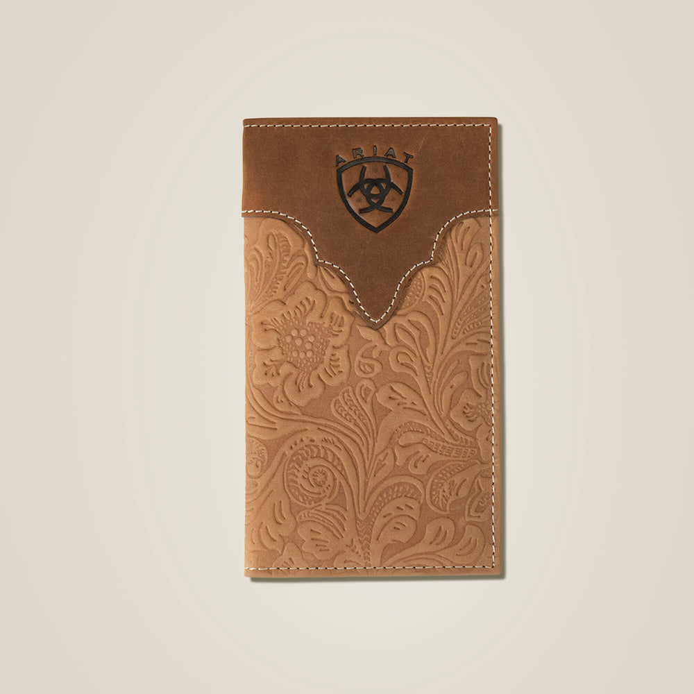Ariat Tooled Leather Rodeo Wallet Men