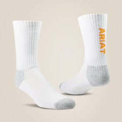 Ariat Premium Ringspun Cotton Crew Work Sock 3 Pair Pack Men|Women