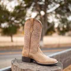 Ariat Round Up Remuda Wide Square Toe Western Boot Women