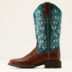 Ariat Round Up Holly Wide Square Toe Western Boot Women