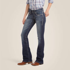 Ariat R.E.A.L. Mid Rise Stretch Entwined Boot Cut Jean Women|Trends