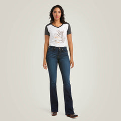 Ariat R.E.A.L. High Rise Ballary Boot Cut Jean Women|Trends