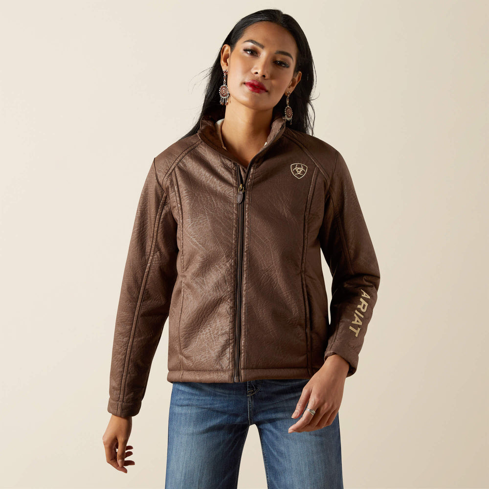Ariat Ariat Logo Softshell Faux Leather Jacket Women|Trends