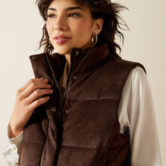 Ariat Swirls Faux Leather Vest Women|Trends