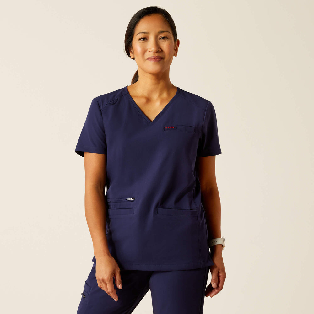 Ariat Clara 6 Pocket Scrub Top Women