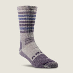 Ariat Midweight Merino Wool Blend Steel Toe Work Sock 2 Pair Multi Color Pack Women