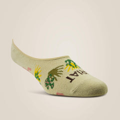 Ariat No Slip No Show Sock 2 Pair Multi Color Pack Women