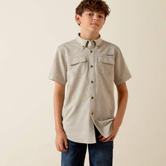 Ariat VenTEK Outbound Heathered Classic Fit Shirt Kids