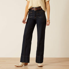 Ariat Ultra High Rise Tomboy Western Utility Wide Leg Jean Trends