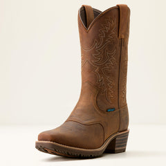 Ariat Hybrid Roughstock Square Toe Waterproof Cowboy Boot Men