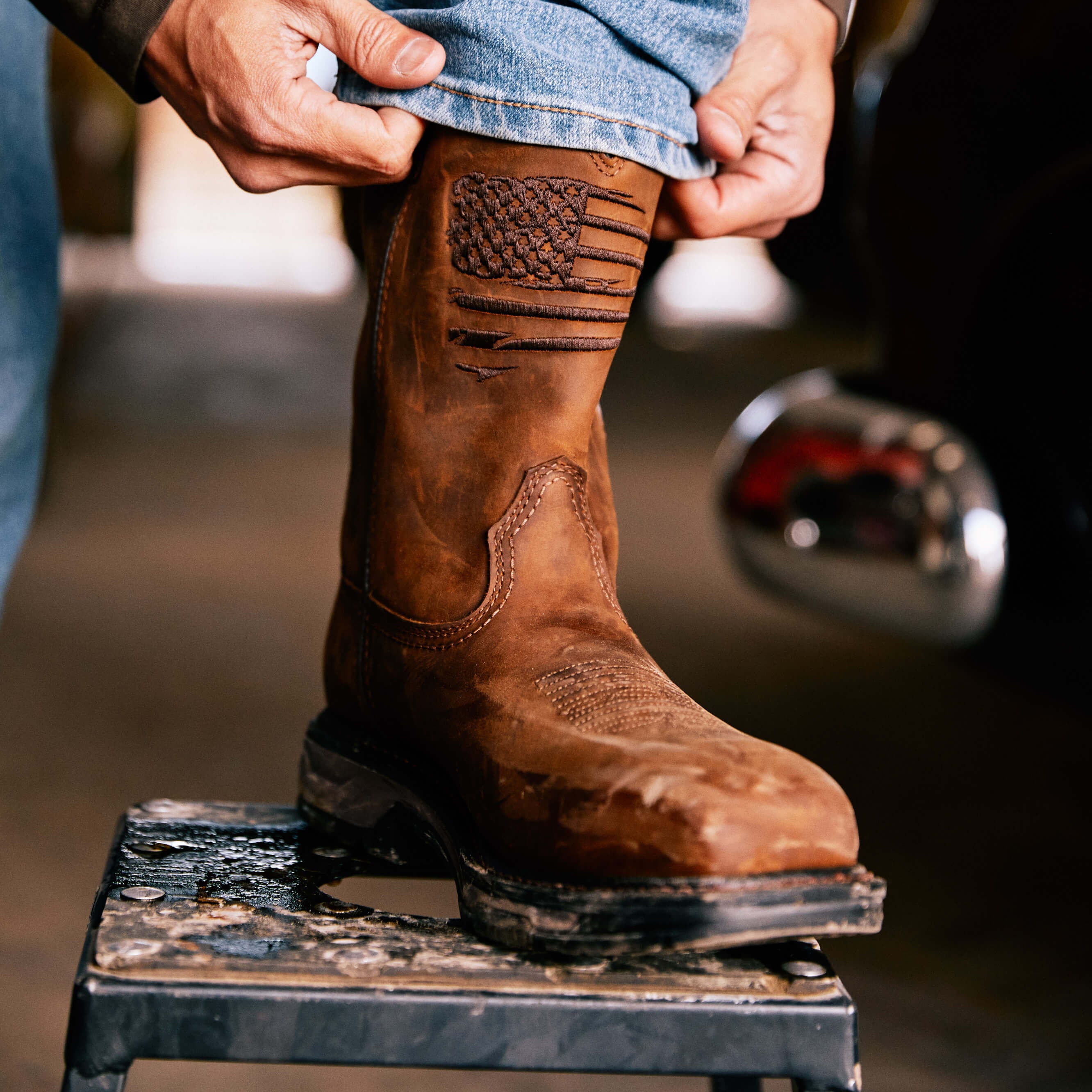 Ariat WorkHog XT Patriot Waterproof Carbon Toe Work Boot Men