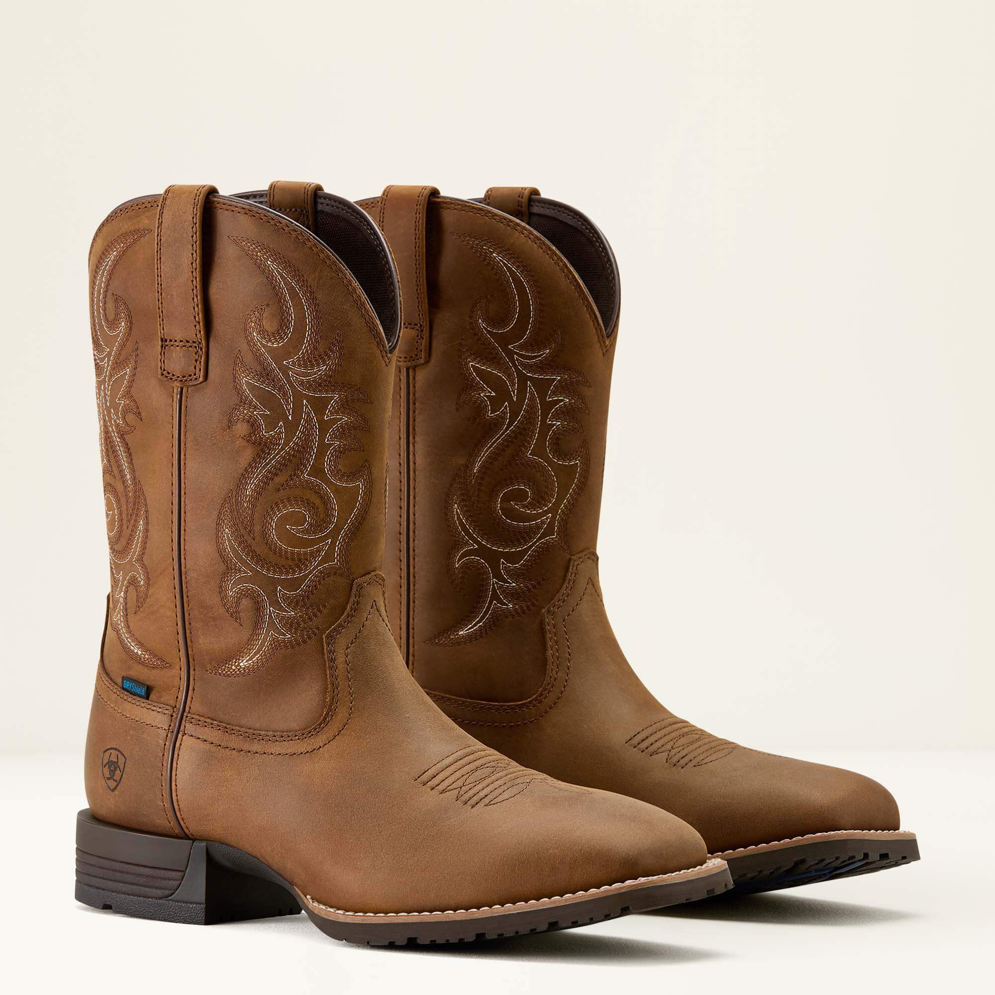Ariat Hybrid Ranchway Waterproof Wide Square Toe Cowboy Boot Men