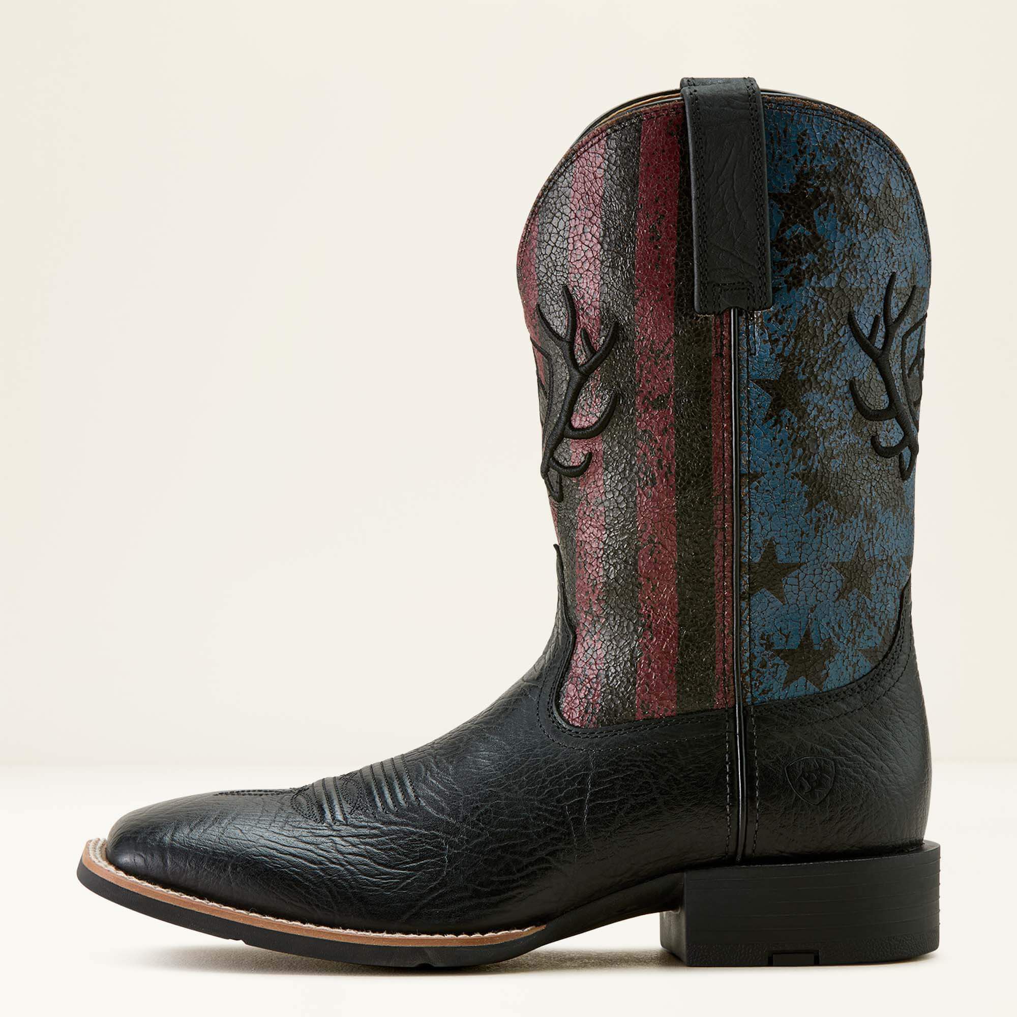 Ariat Sport Liberty Antler Wide Square Toe Cowboy Boot Men