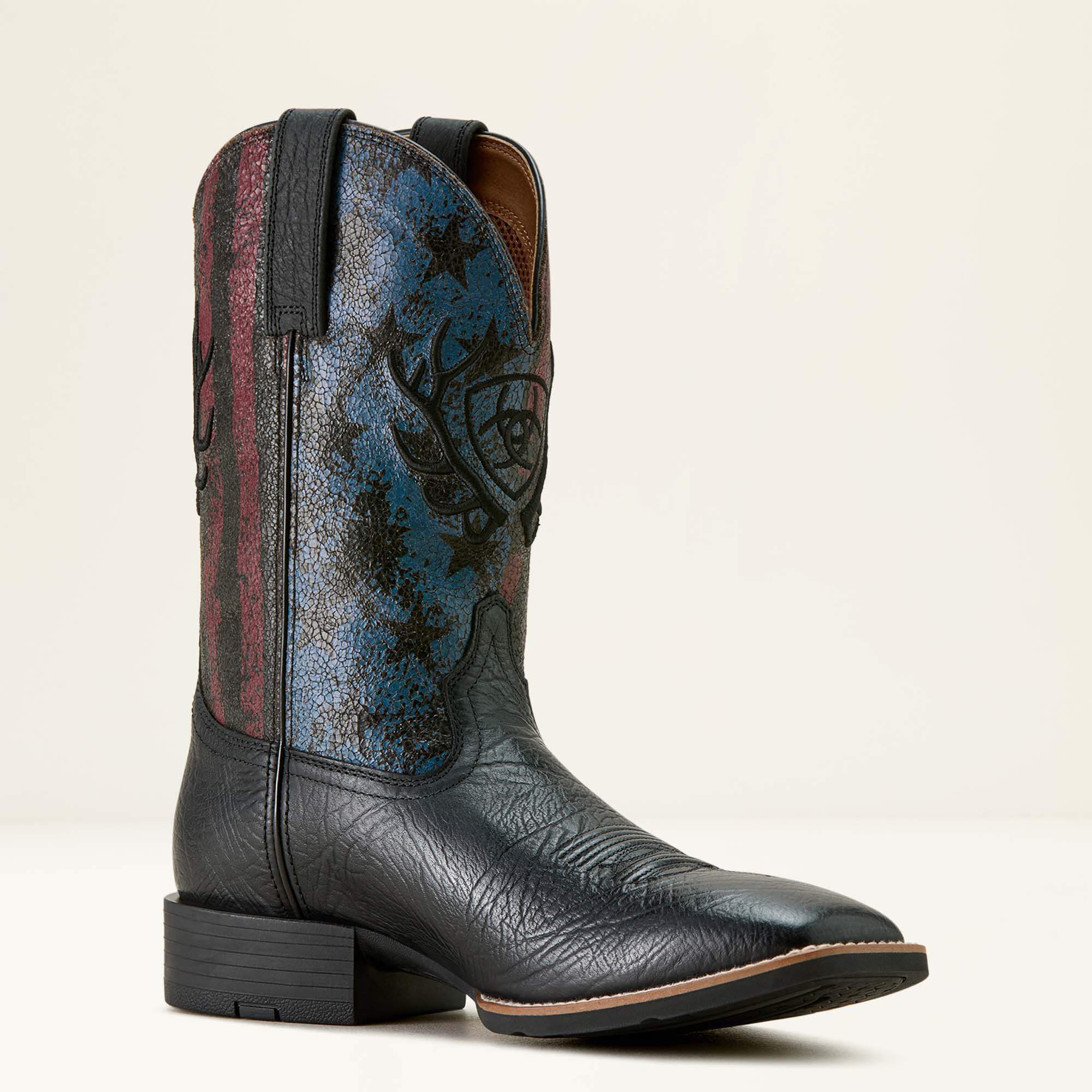 Ariat Sport Liberty Antler Wide Square Toe Cowboy Boot Men