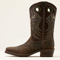 Ariat Hybrid Roughstock Antler Cowboy Boot Men