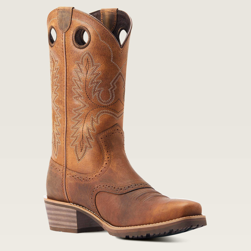 Ariat Hybrid Roughstock Square Toe Cowboy Boot Men