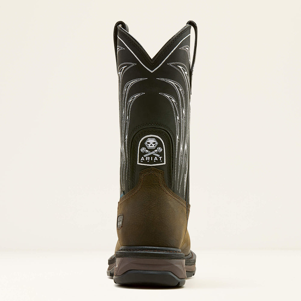 Ariat WorkHog XT Bolt Skull Waterproof Wide Square Toe Carbon Toe Work Boot Men