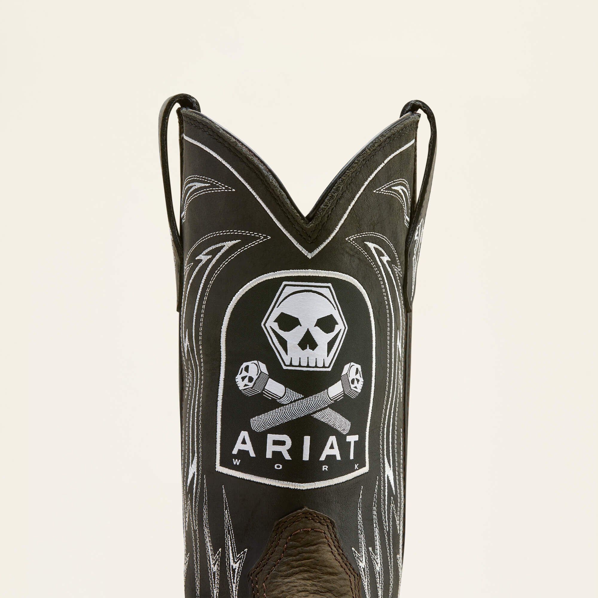 Ariat WorkHog XT Bolt Skull Waterproof Wide Square Toe Carbon Toe Work Boot Men