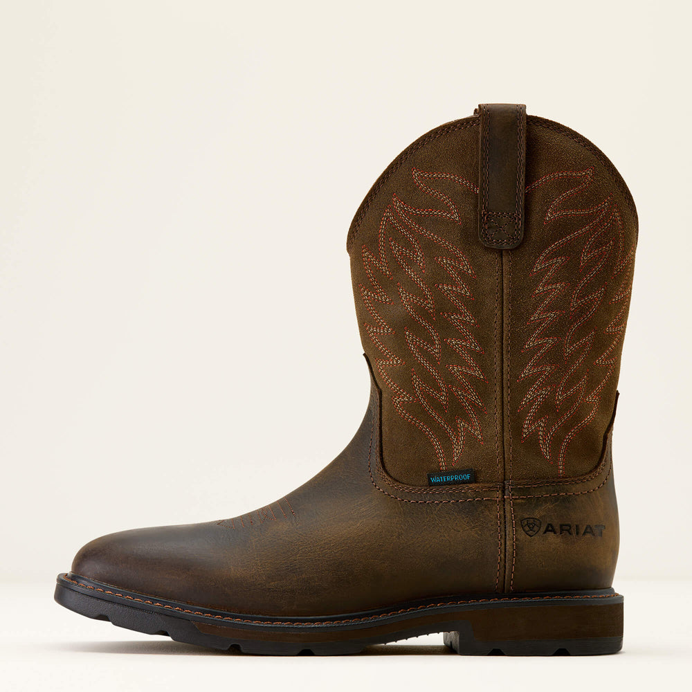 Ariat Groundbreaker Wide Square Toe Waterproof Work Boot Men