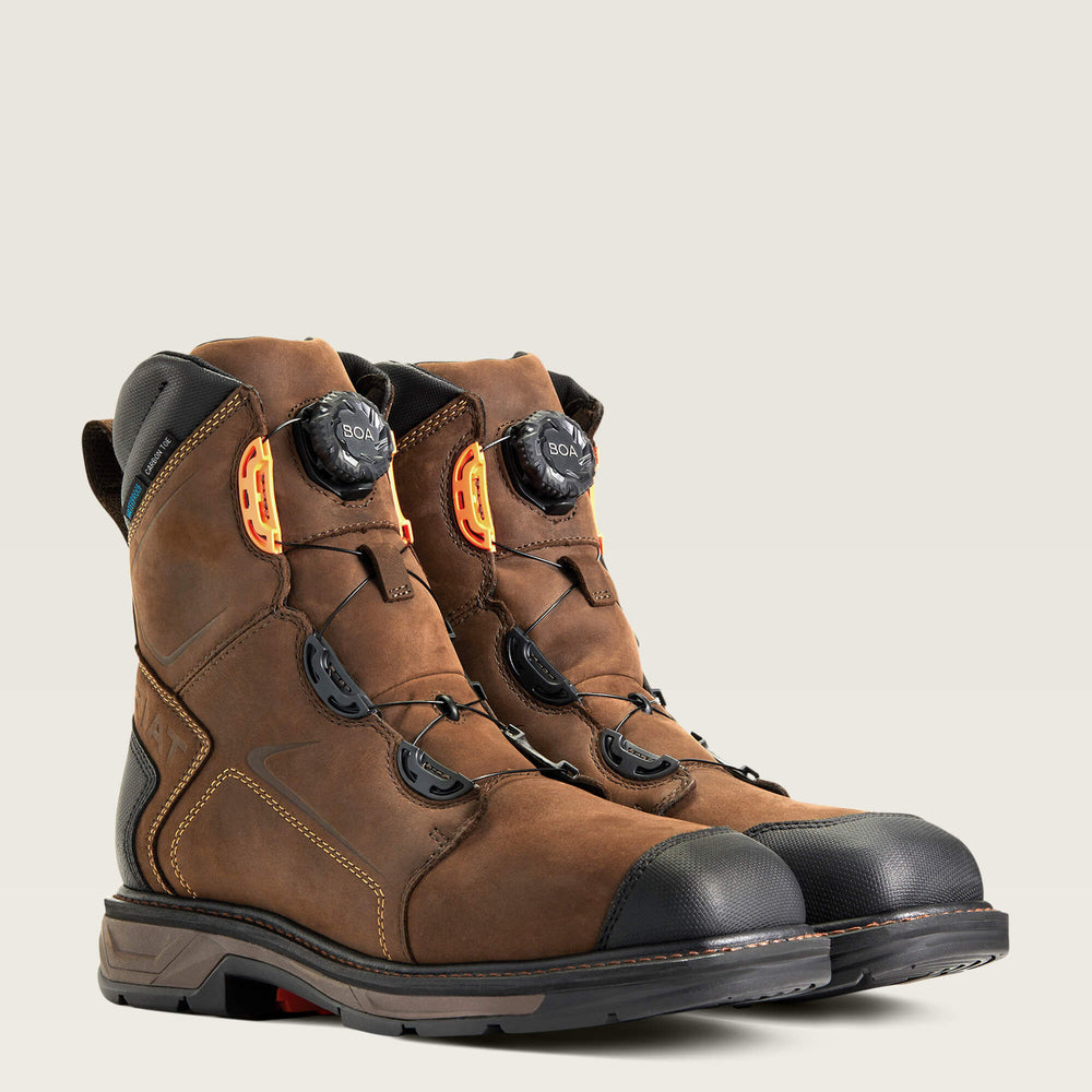 Ariat WorkHog XT 8" BOA Waterproof Carbon Toe Work Boot Men