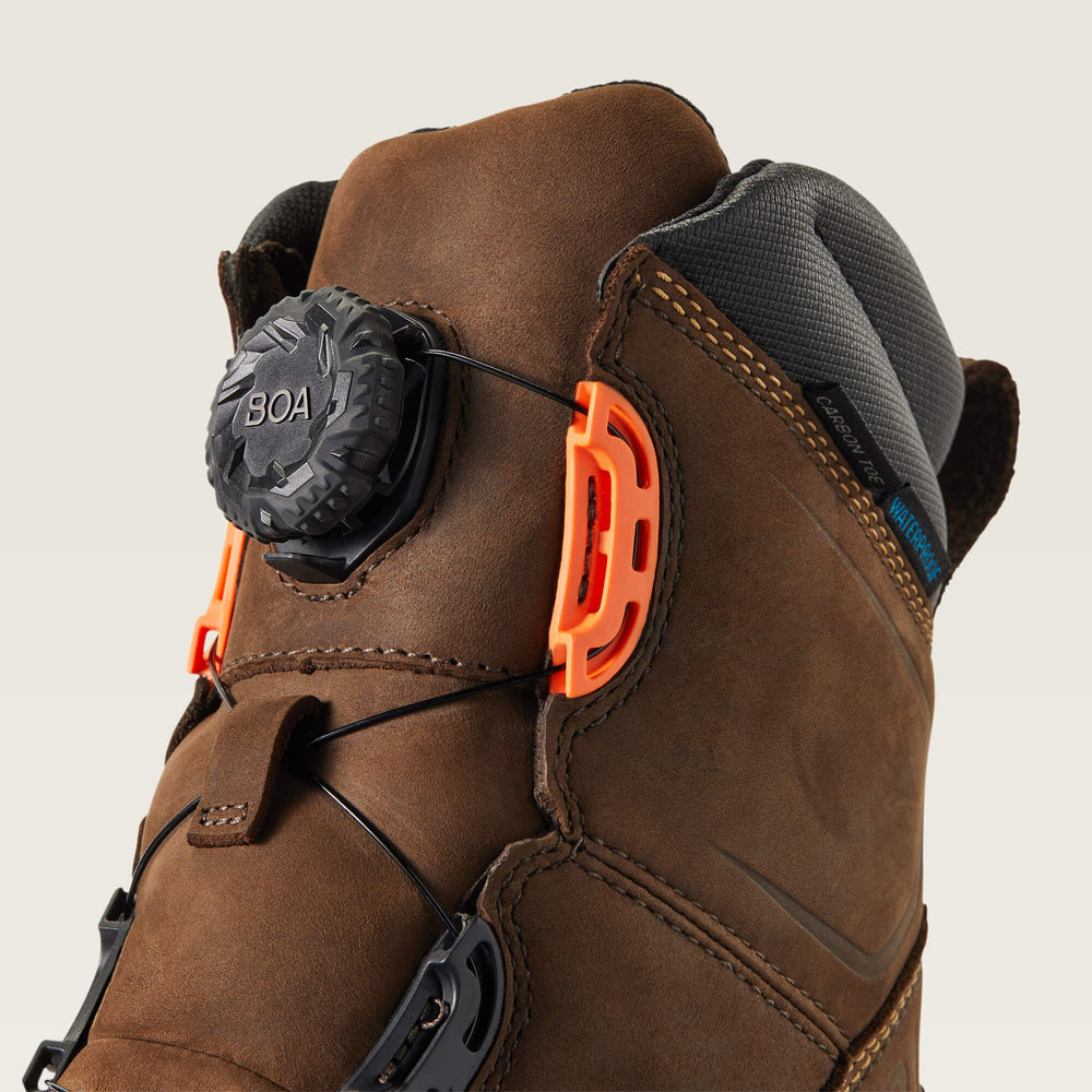Ariat WorkHog XT 8" BOA Waterproof Carbon Toe Work Boot Men