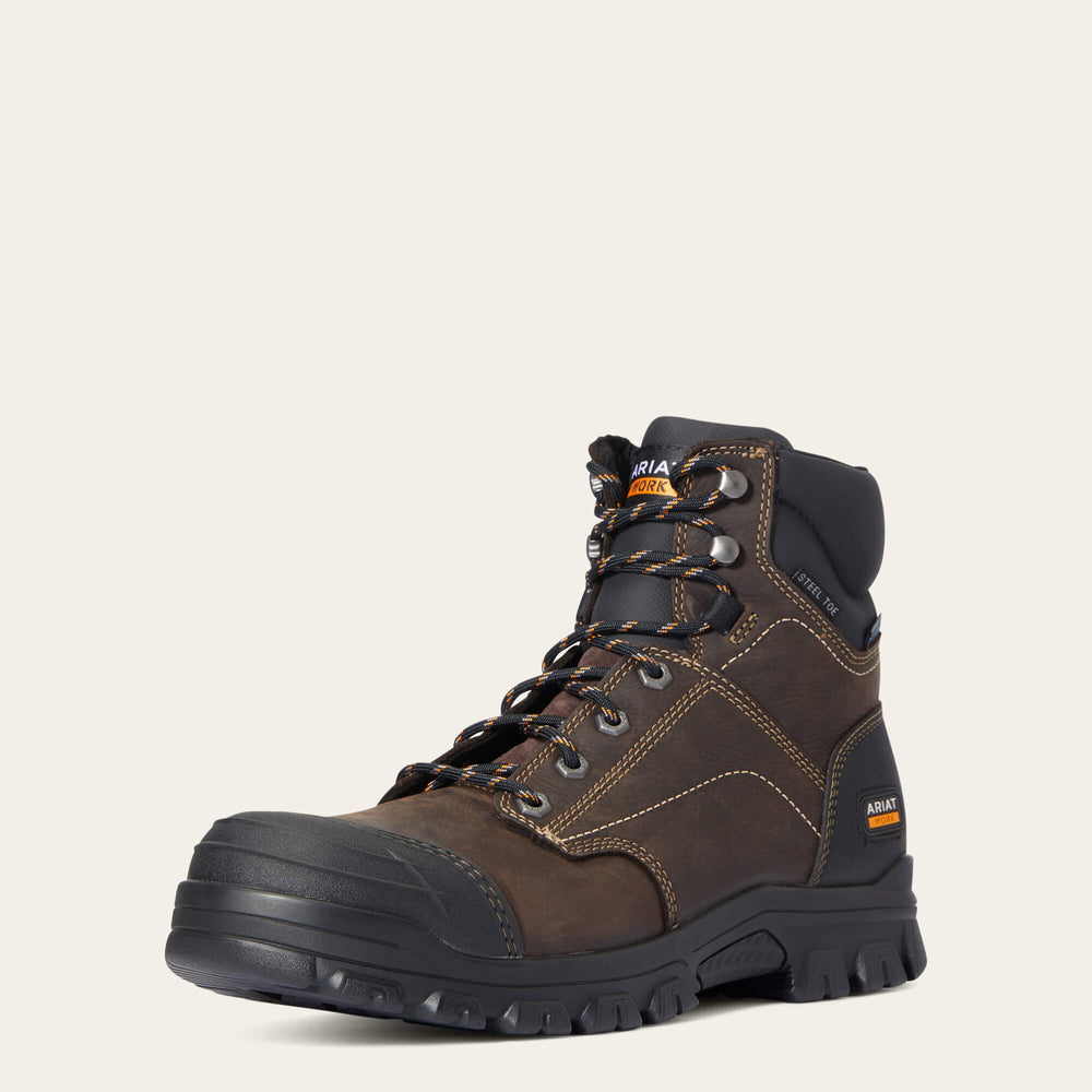 Ariat Treadfast 6" Waterproof Steel Toe Work Boot Men