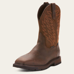 Ariat Groundbreaker Wide Square Toe Waterproof Steel Toe Work Boot Men
