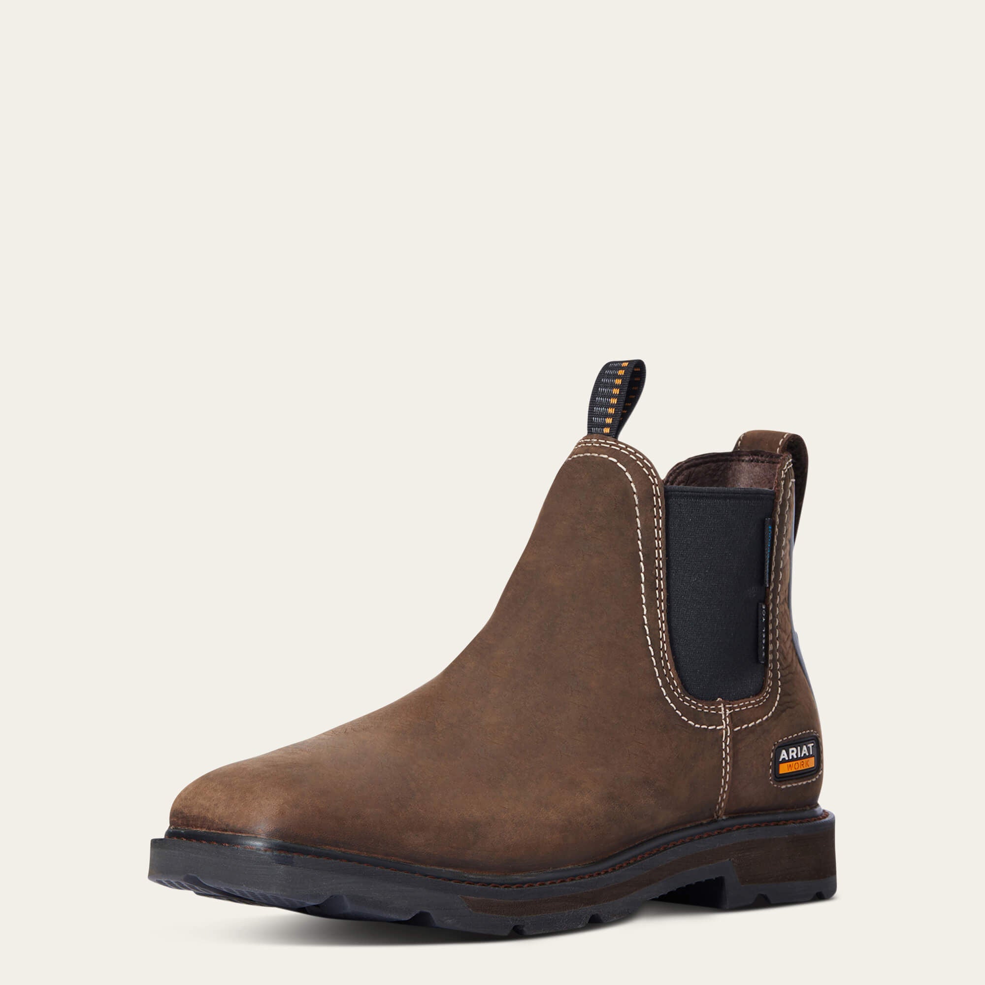 Ariat Groundbreaker Chelsea Wide Square Toe Waterproof Steel Toe Work Boot Men