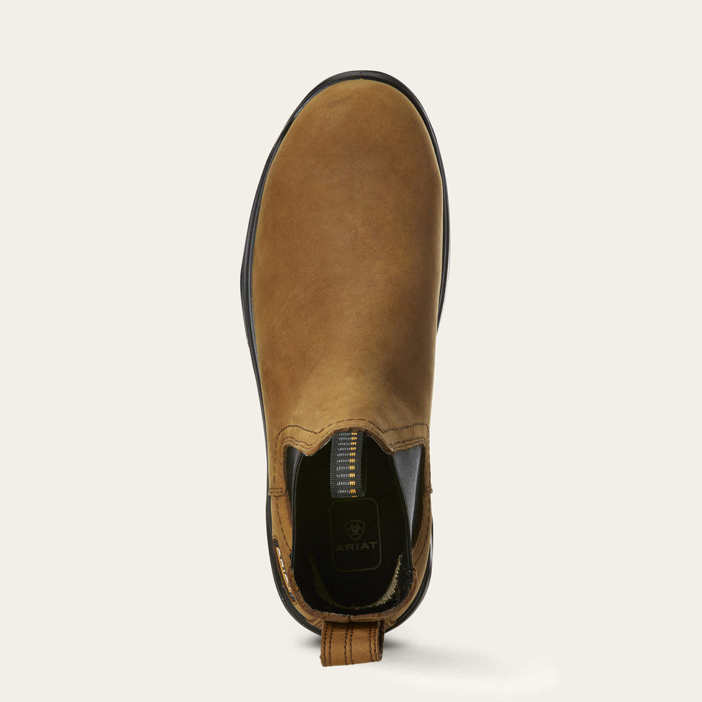 Ariat Turbo Chelsea Waterproof Carbon Toe Work Boot Men