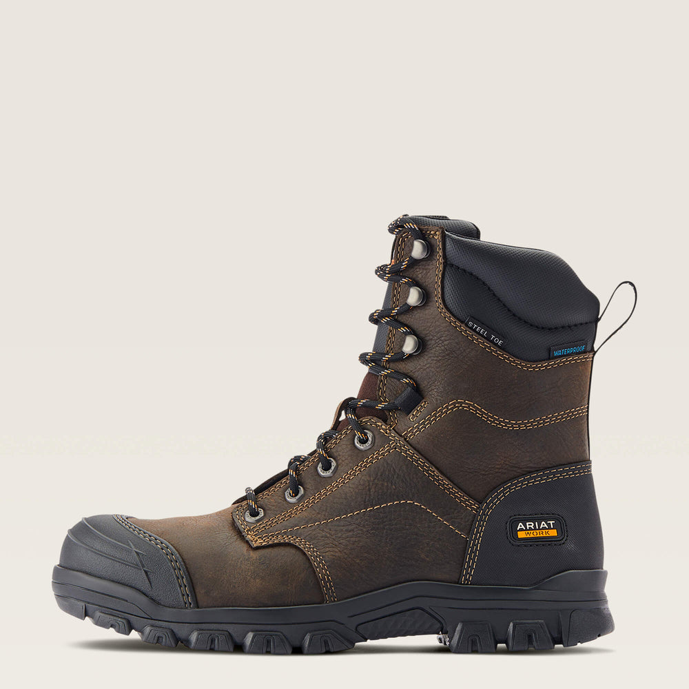 Ariat Treadfast 8" Waterproof Steel Toe Work Boot Men