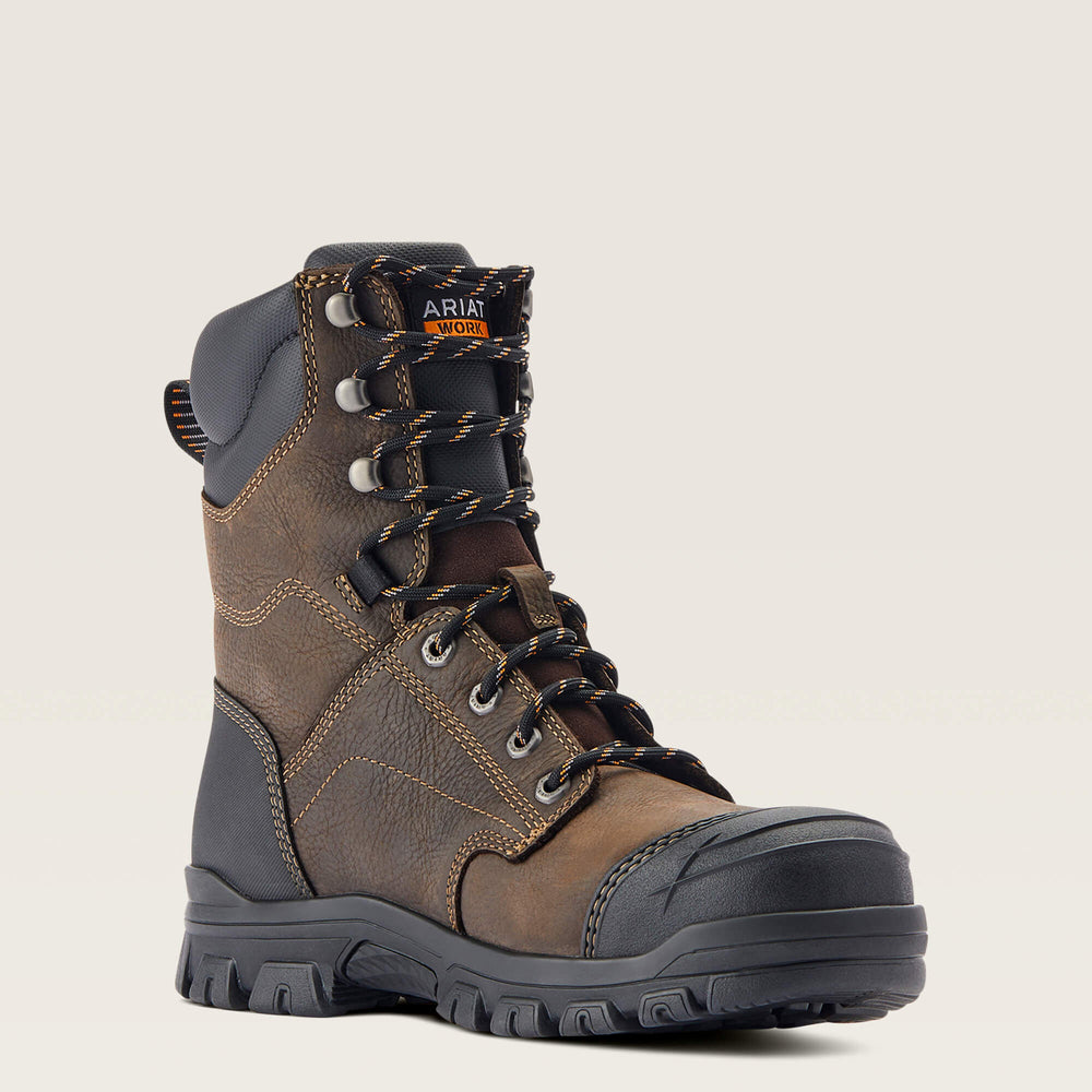Ariat Treadfast 8" Waterproof Steel Toe Work Boot Men