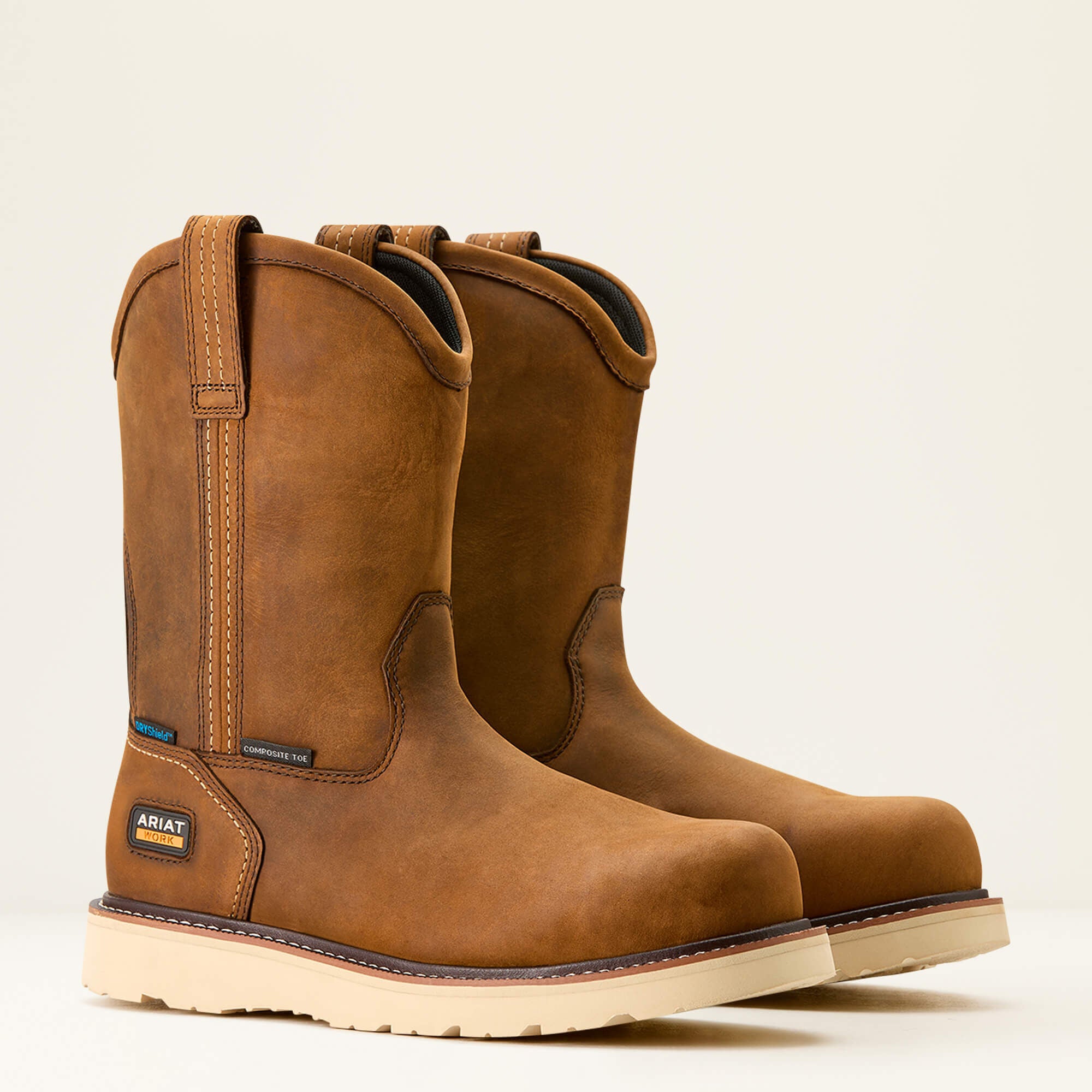 Ariat Rebar Wedge Pull-On Waterproof Composite Toe Work Boot Men