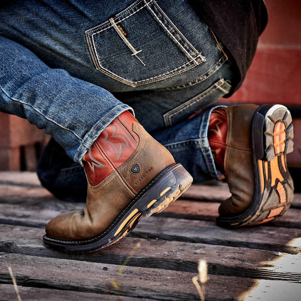 Ariat WorkHog Wide Square Toe Steel Toe Work Boot Men