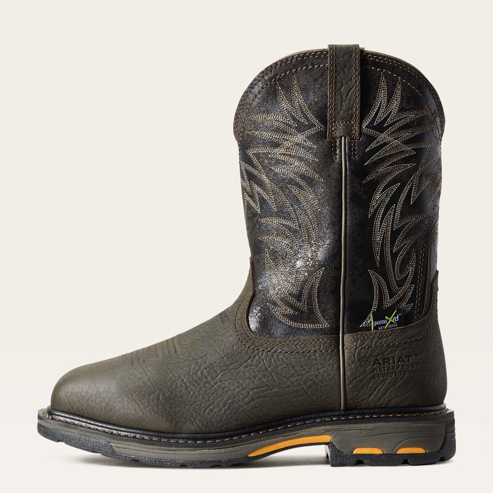 Ariat WorkHog Wide Square Toe MetGuard Waterproof Composite Toe Work Boot Men